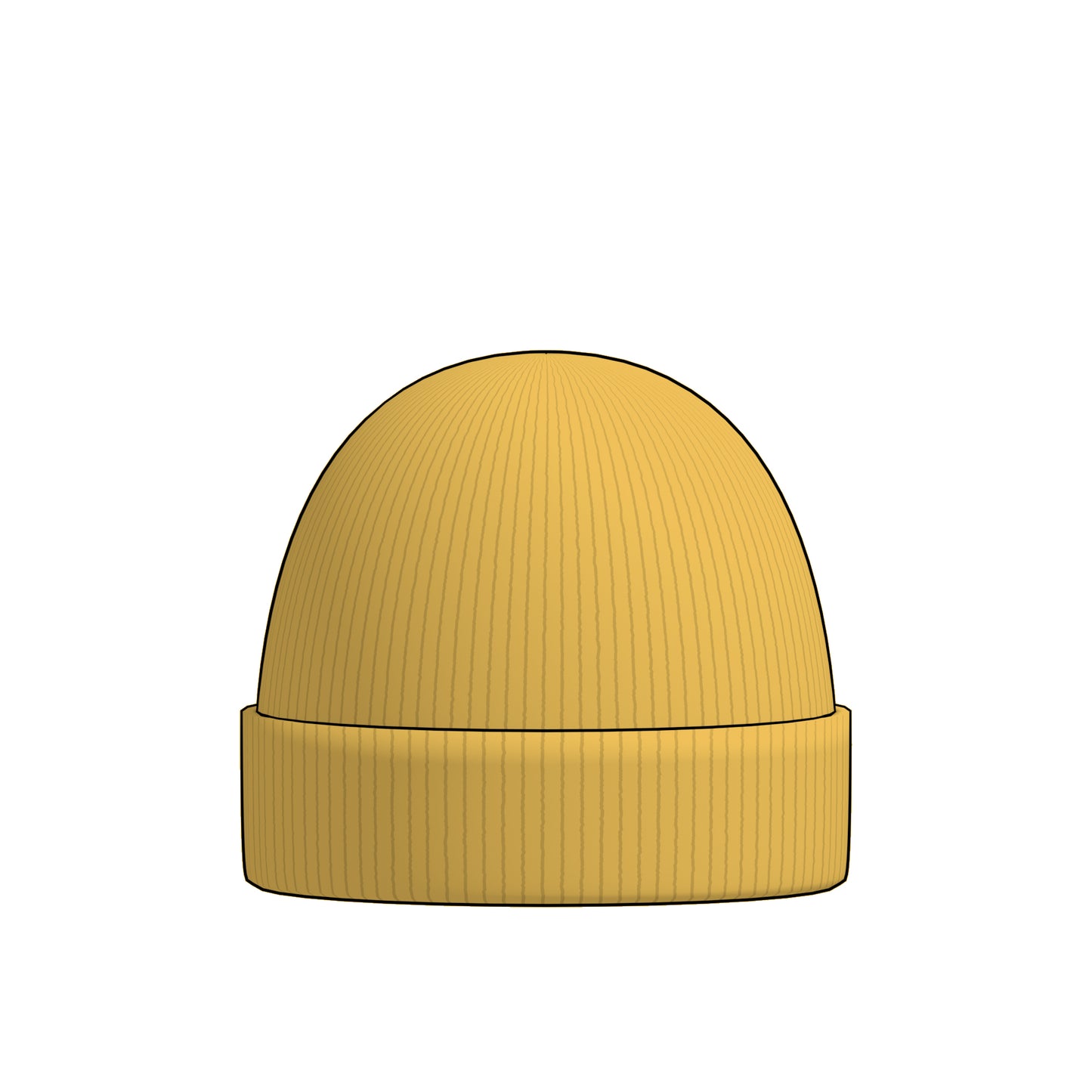 Beanie with turn-up