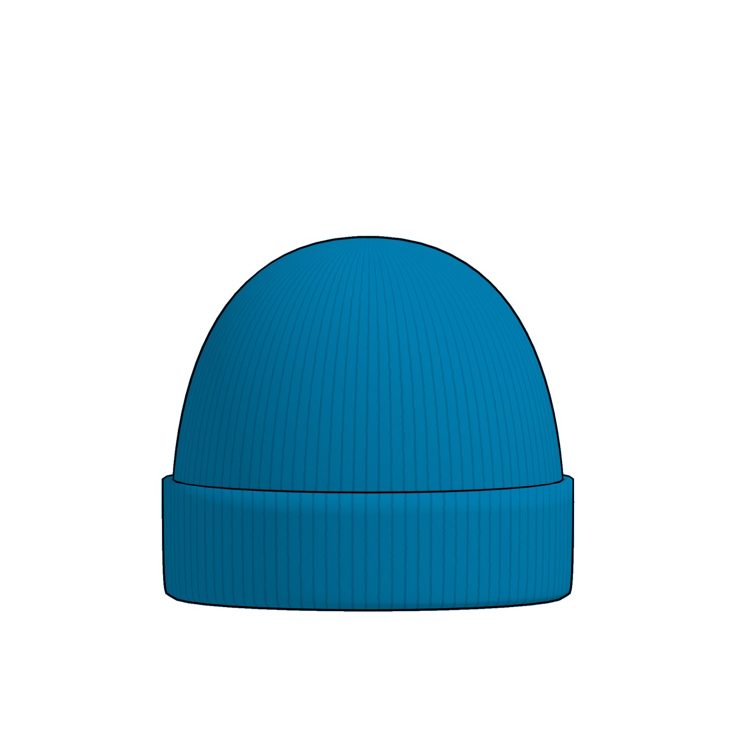 Beanie with turn-up